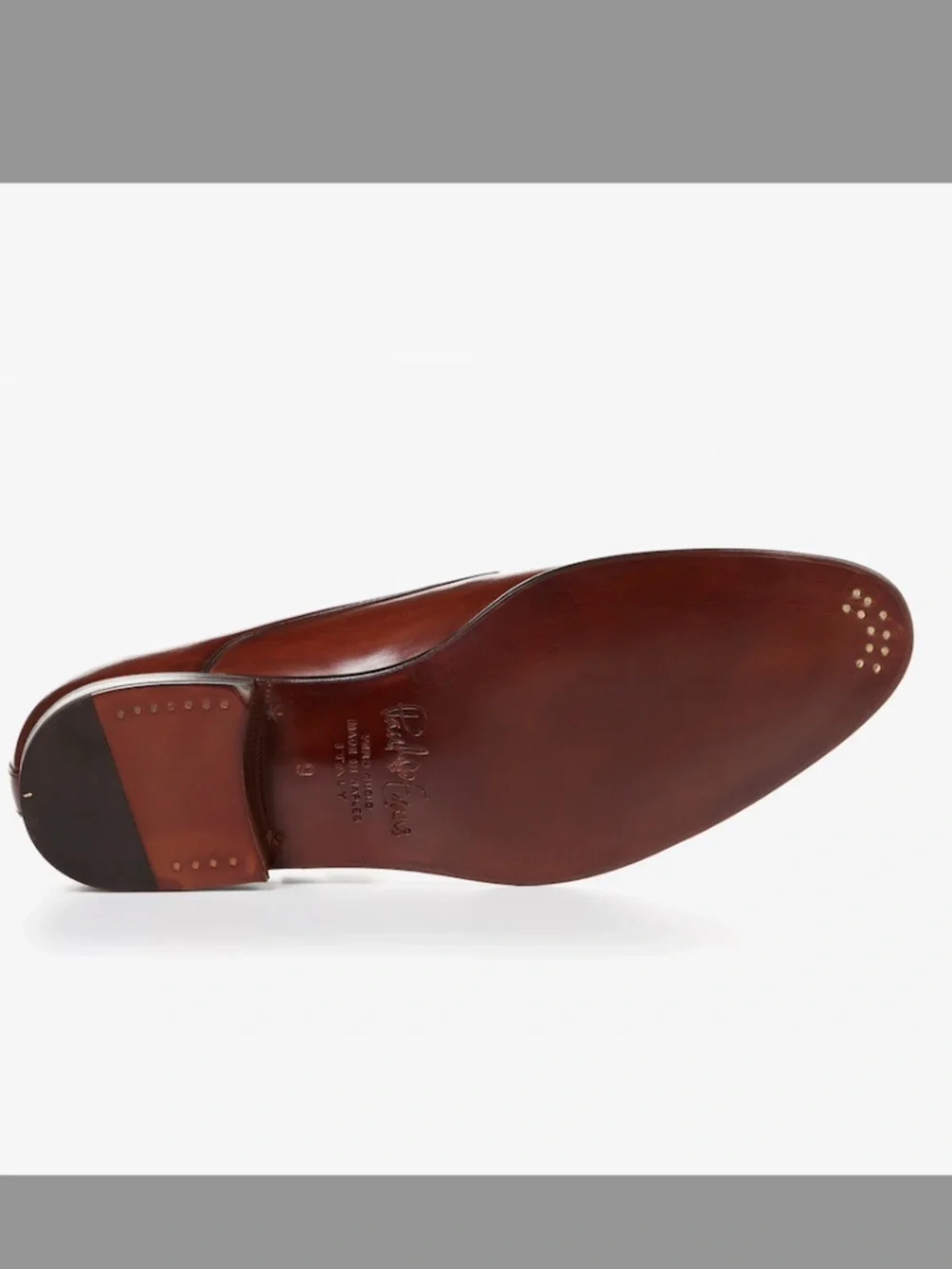 Paul Evans Double Monk Strap Brown Leather Shoes in Size 10